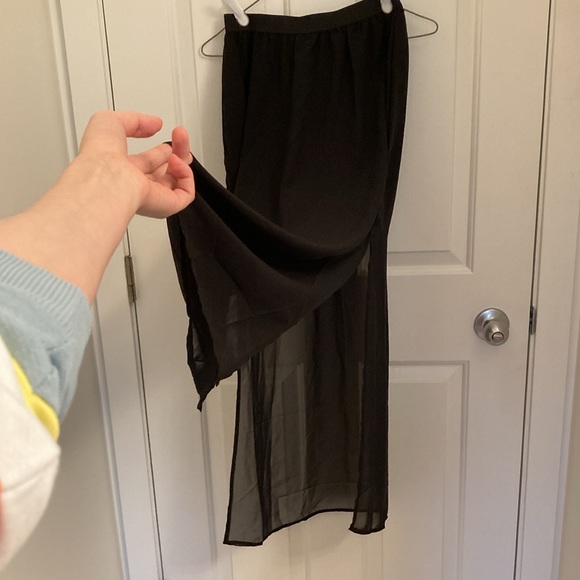 H&M sheer black maxi skirt - Picture 2 of 3